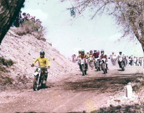 Motocross en Alma Fuerte en el año 1981